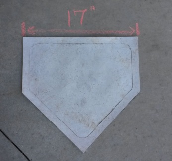 17 inches of home plate