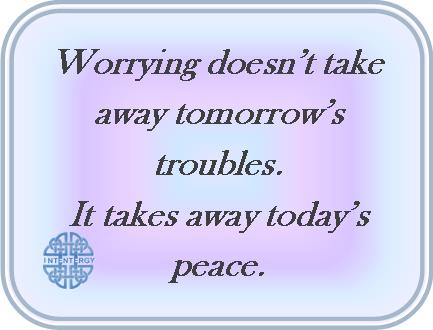 Worry about today's peace