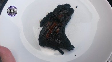Burnt pork chop